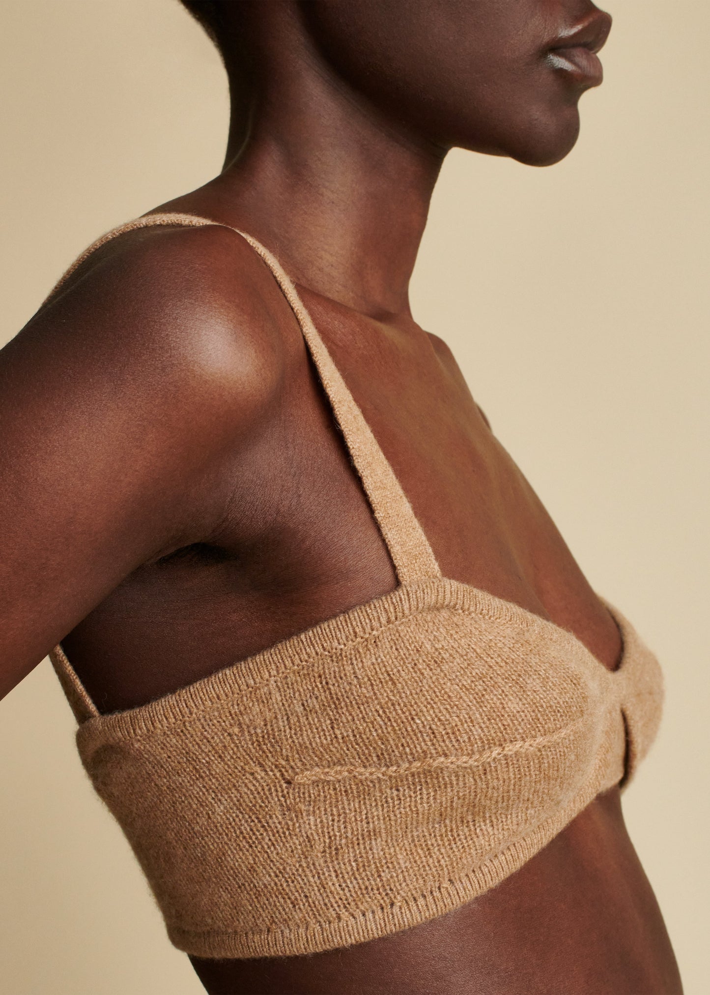 The Eda Bralette in Camel