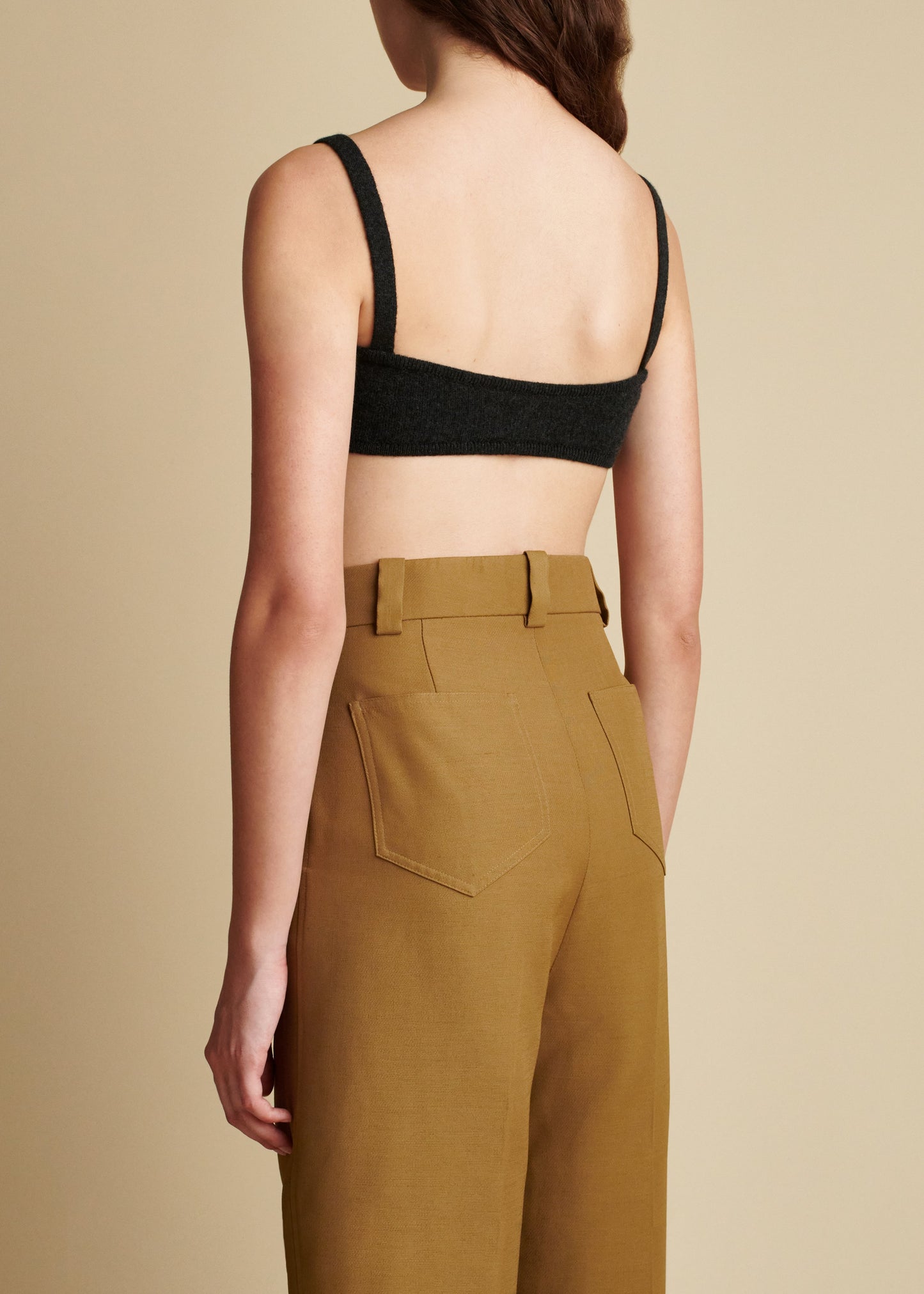 The Eda Bralette in Charcoal
