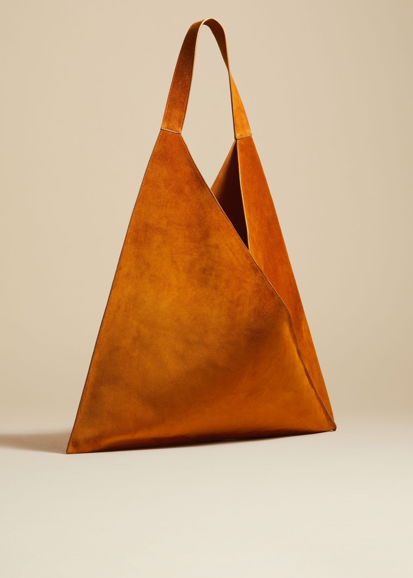 The Sara Tote in Caramel Suede