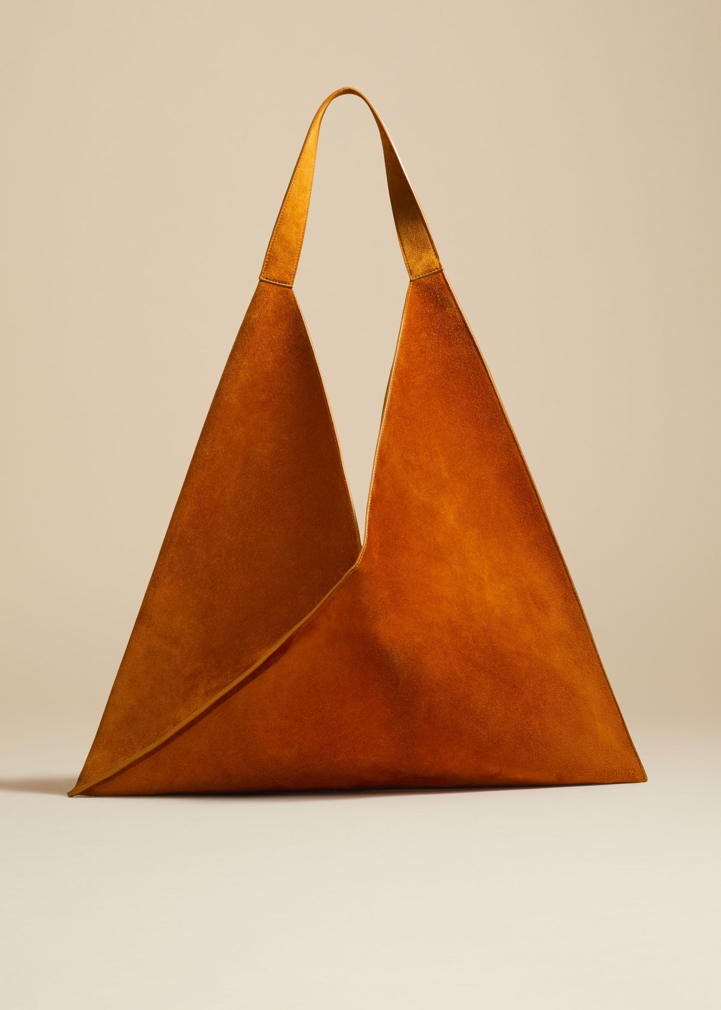The Sara Tote in Caramel Suede